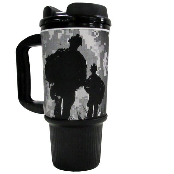SALE! US Army 24oz Plastic Traveler Mug - Picture 2 of 4